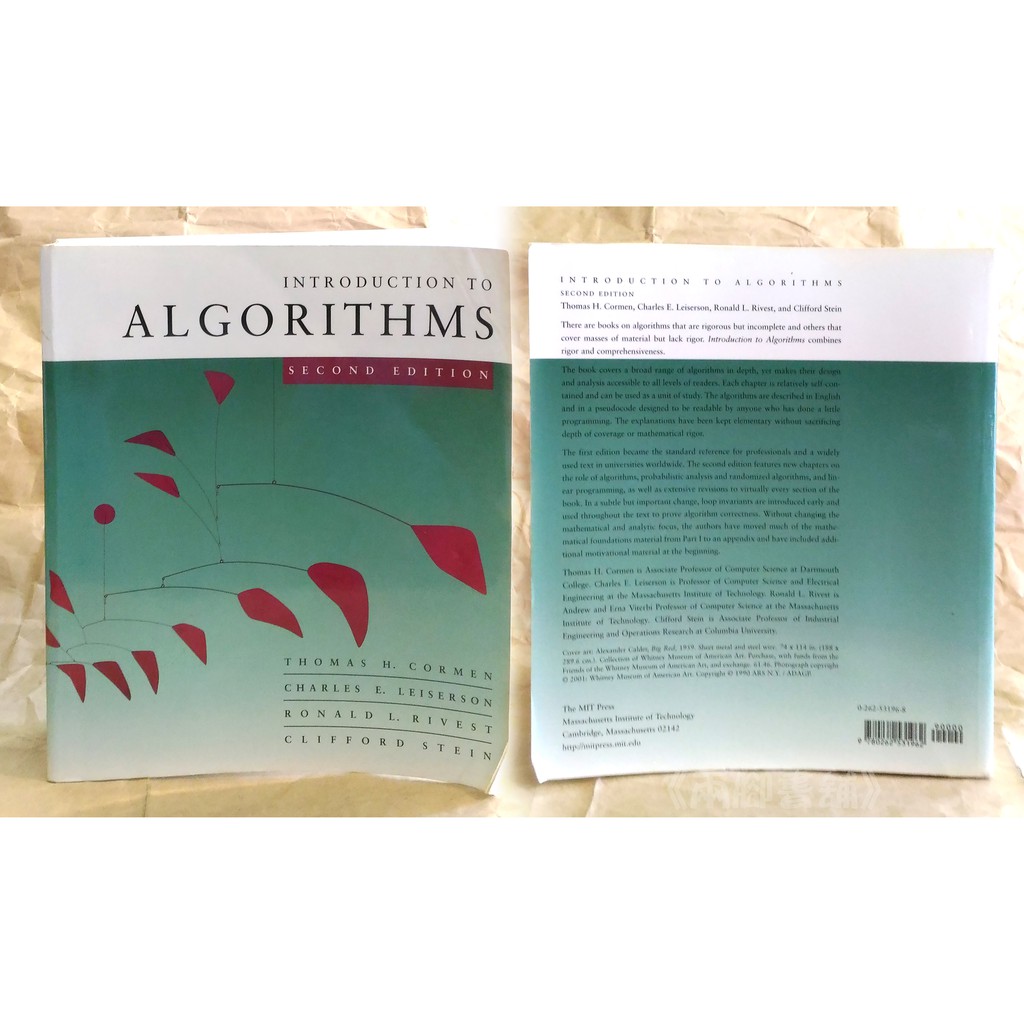 《兩腳書舖》二手原文書: Introduction to Algorithms (2nd Edition) | 蝦皮購物