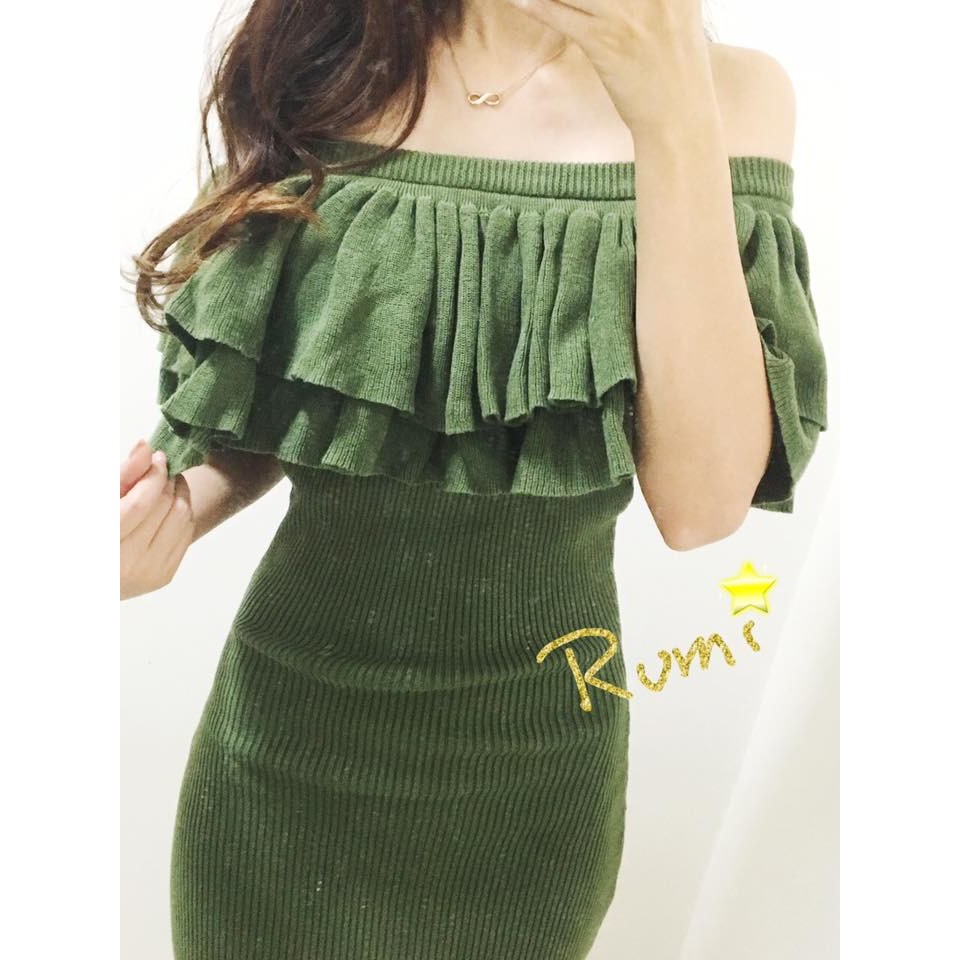 日本代購 花露米。花rumi in JP 日本知名品牌 GYDA 超美流蘇荷葉洋裝 綿100% 特價 出清 | 蝦皮購物
