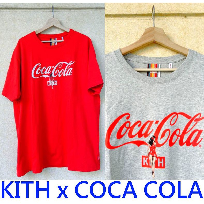 BLACK夏威夷限定！全新KITH x COCA COLA可口可樂COKE夏威夷女郎短T