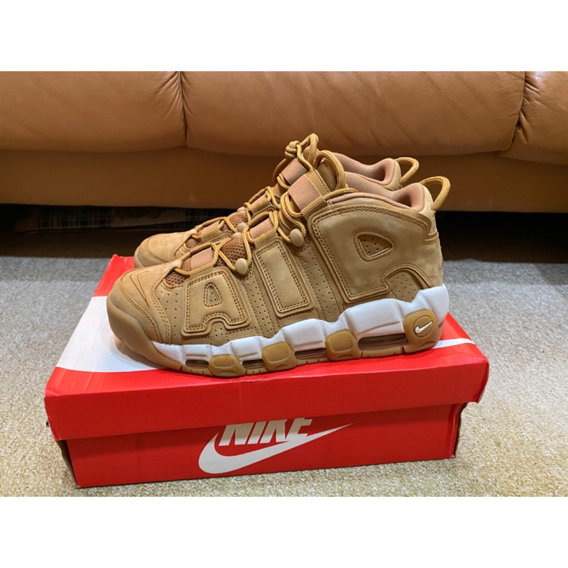 Nike AIR MORE UPTEMPO FLAX 大AIR 卡其 小麥 機能 全新公司貨 AA4060-200