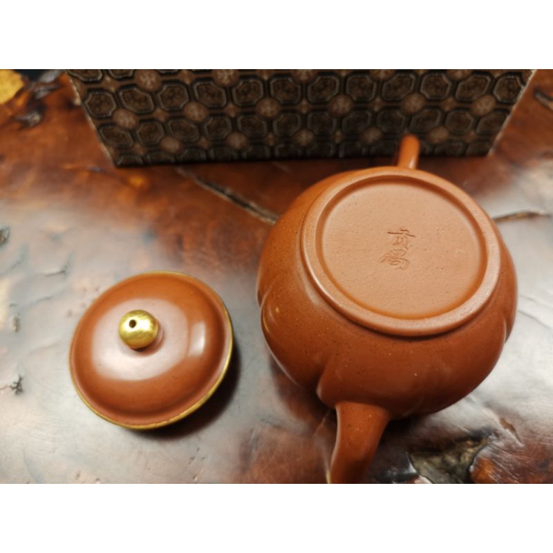 ~壺風茶道~《宜興紫砂 手工 小品 水磨包真金壺》紫砂茶壺、紫砂、紫砂壺