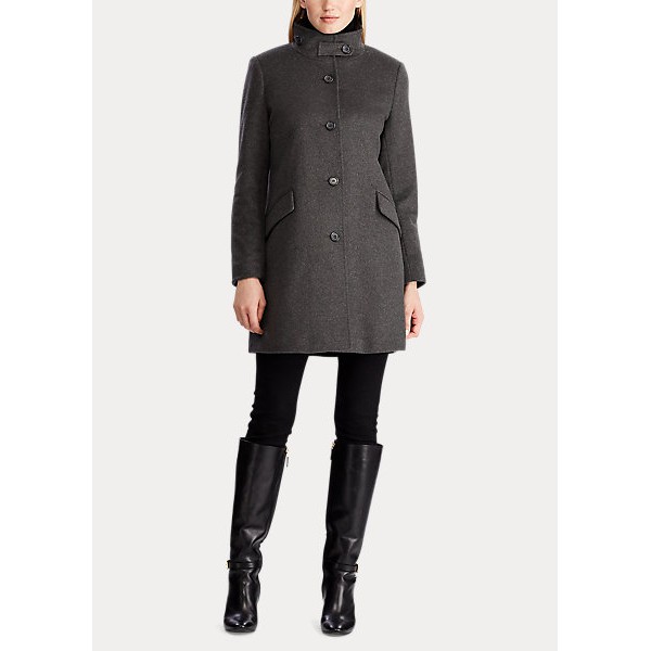 Wool blend coat hot sale ralph lauren