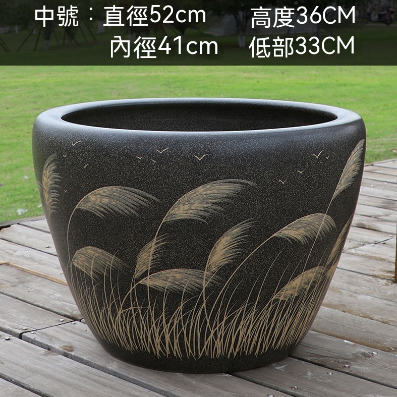 景德鎮陶瓷金魚缸養荷花蓮花盆睡蓮缸特大號水缸庭院客廳| 蝦皮購物