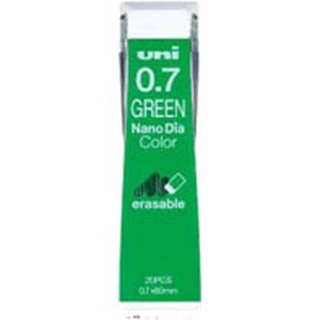 Hi uni 0.5、3H、12個+uni 0.7 GREEN Nano Dia Color×3個。