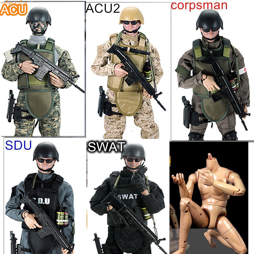 1/6兵人模型玩偶 12吋公仔 US ARMY 特種部隊 SWAT 升級版 | 蝦皮購物