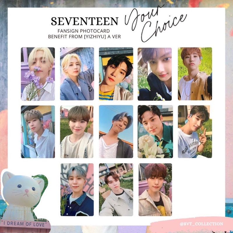 SEVENTEEN 簽售特典中國一直娛簽售小卡迷你八輯Your Choice