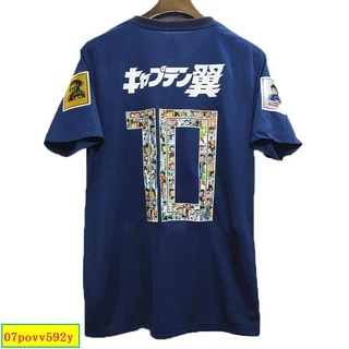 日本隊足球服足球小將卡通字體10號太空翼特別版2018帥氣紀念套裝［復古球衣］