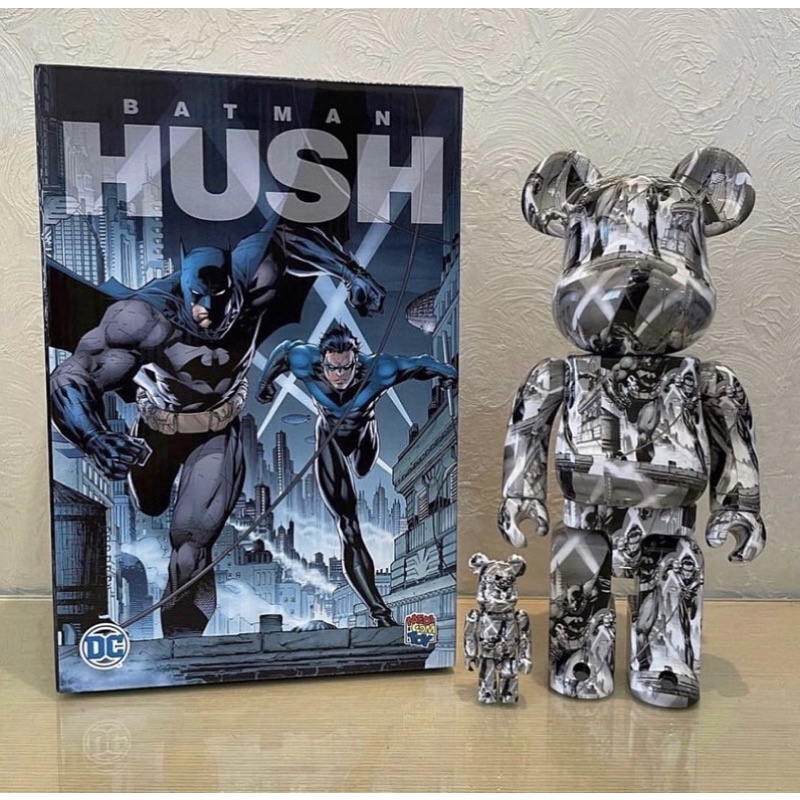 Be@rbrick Bearbrick 庫柏力克熊蝙蝠俠Batman Hush 漫畫版400% 100