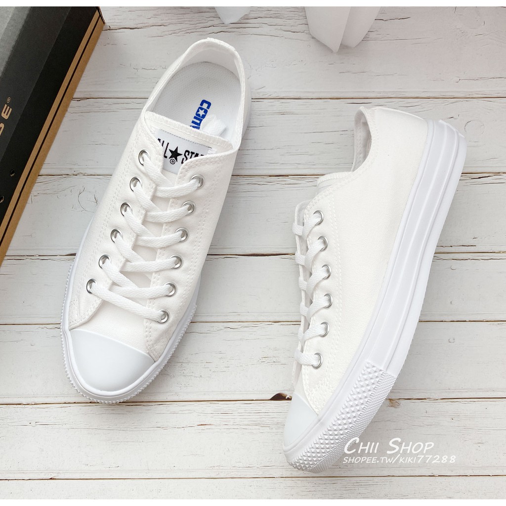CHII】日本代購Converse ALL STAR LIGHT OX 輕量款全白白色帆布鞋低筒|