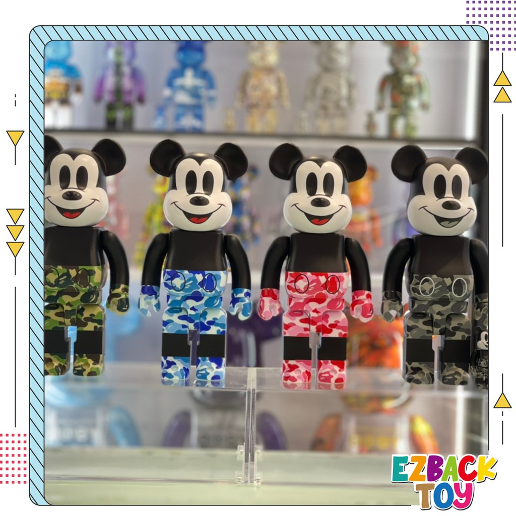 【Ezback 藝立倍】Be@rbrick BAPE® MICKEY MOUSE米奇APE 4色