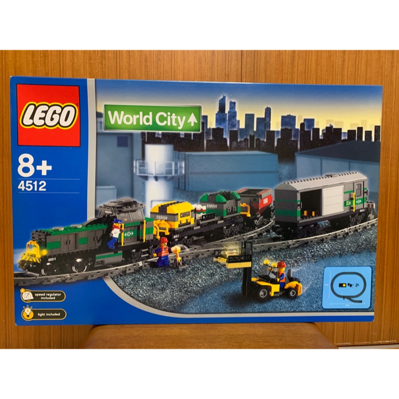 ［一家四口] 現貨 絕版 可刷卡 LEGO 樂高 CITY火車系列 4512 貨運列車 全新未拆