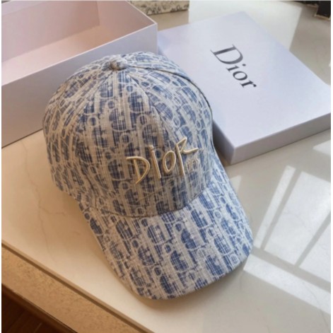 Dior帽子 迪奧經典LOGO字母刺繡款 棒球帽 印花 鴨舌帽 可調節款 男女鴨舌帽 夏季百搭帽　棒球冒遮陽帽