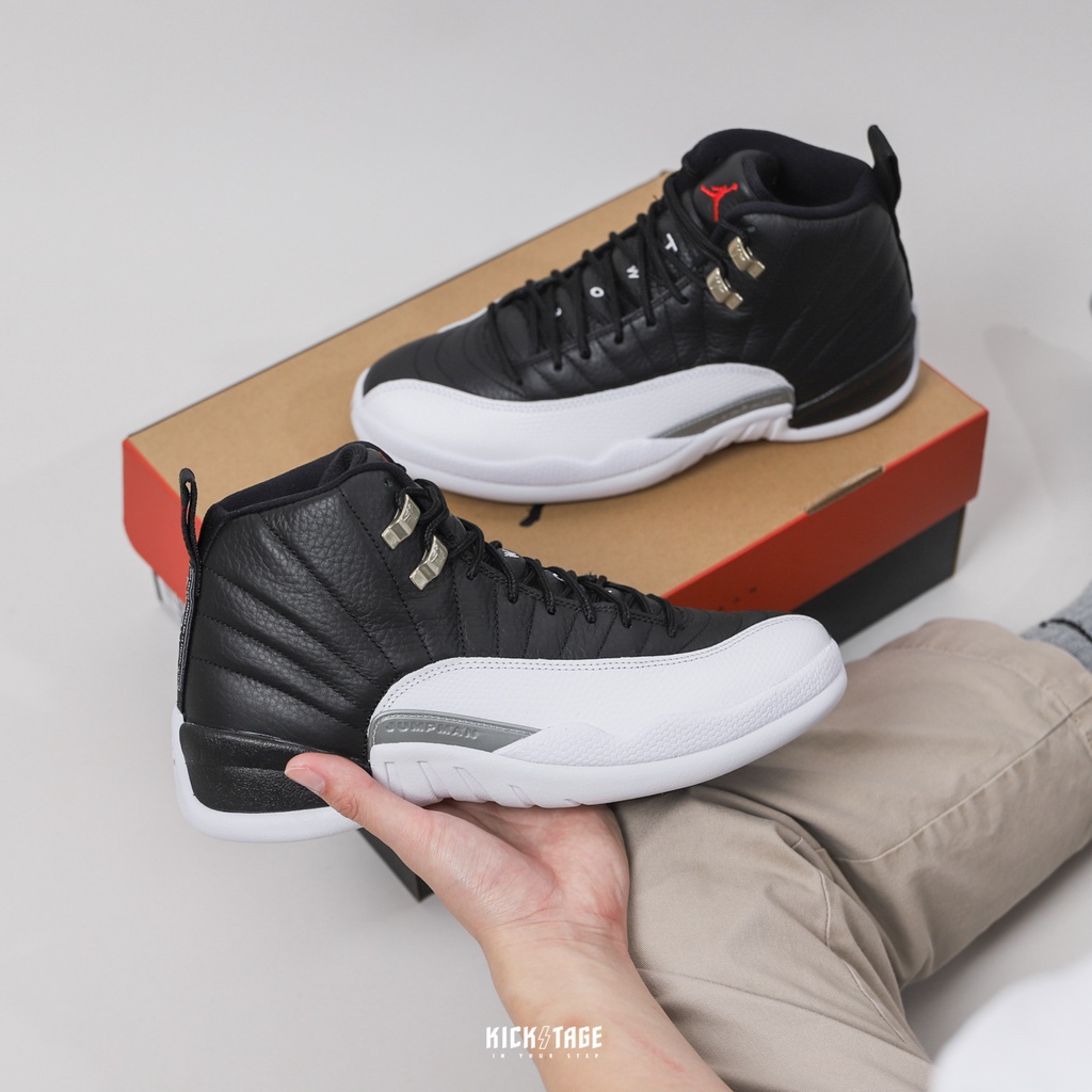 NIKE AIR JORDAN 12 Playoff 黑白AJ12季後賽籃球鞋2022【CT8013-006