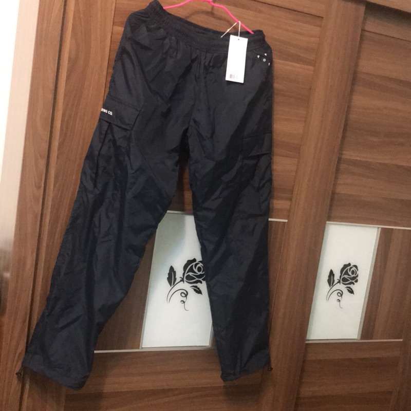 pop trading company 深藍色滑板褲cargo track pants plain-me | 蝦皮購物