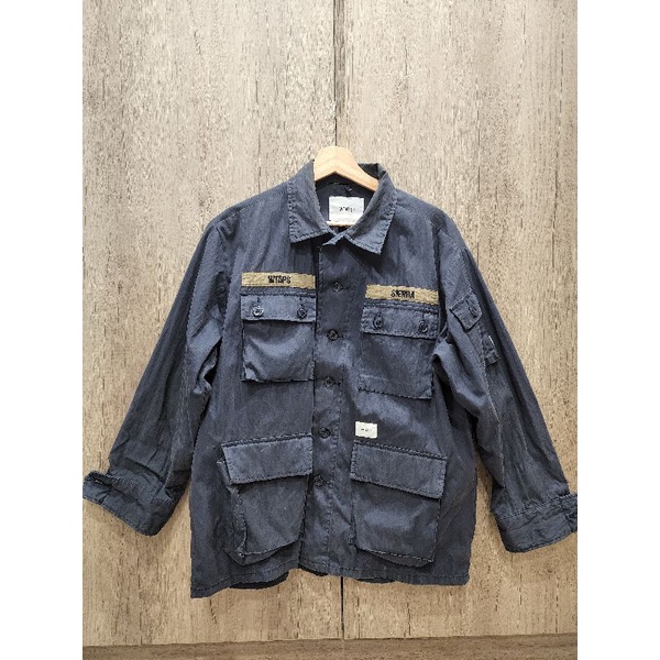 WTAPS 23AW JMOD 01 LS ネイビー XL ジャングルシャツミリタリージャケット - ミリタリージャケット