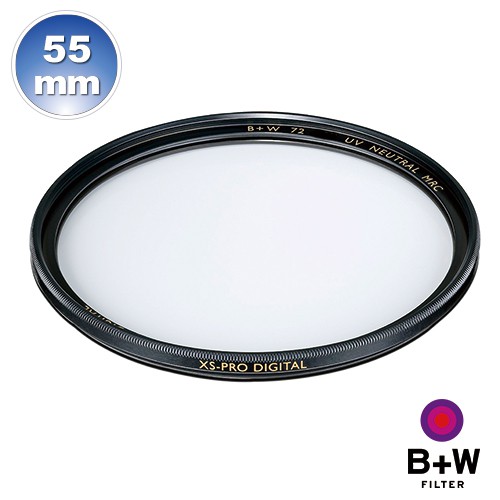 B+W官方旗艦店】B+W XS-PRO 010 UV 55mm MRC Nano 超薄奈米鍍膜保護鏡