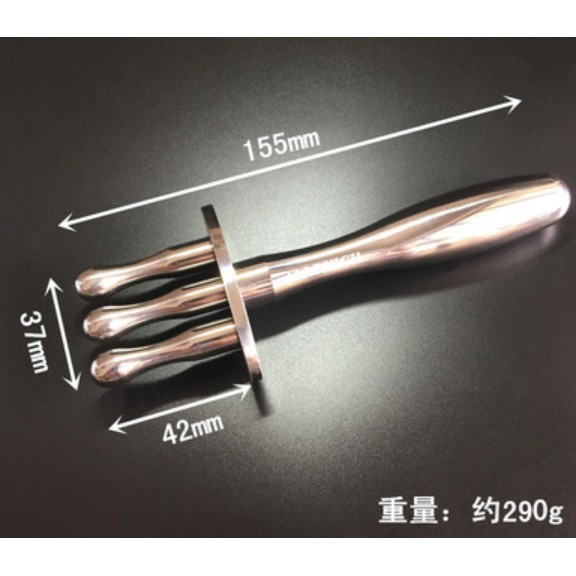 6000高斯排酸棒三叉美容磁叉磁穴經絡按摩棒磁療穴位按摩棒304不鏽鋼