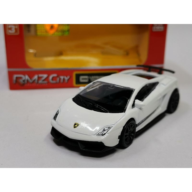 Rmz City Lamborghini Gallardo LP 570-4 Superleggra 5Inch Diecast Model Collectible Series Vehicle with Opening Doors & Pullback Action White main image 1