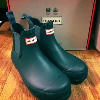 【美品】HUNTER ハンター　レインブーツ　24.0. 長靴　黒　EU37 HUNTER（サイズ（cm）：24.5cm）おすすめ人気商品一覧 通販