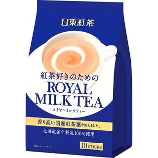 [10天預購]日東紅茶 皇家奶茶 藍袋裝140g 10本入