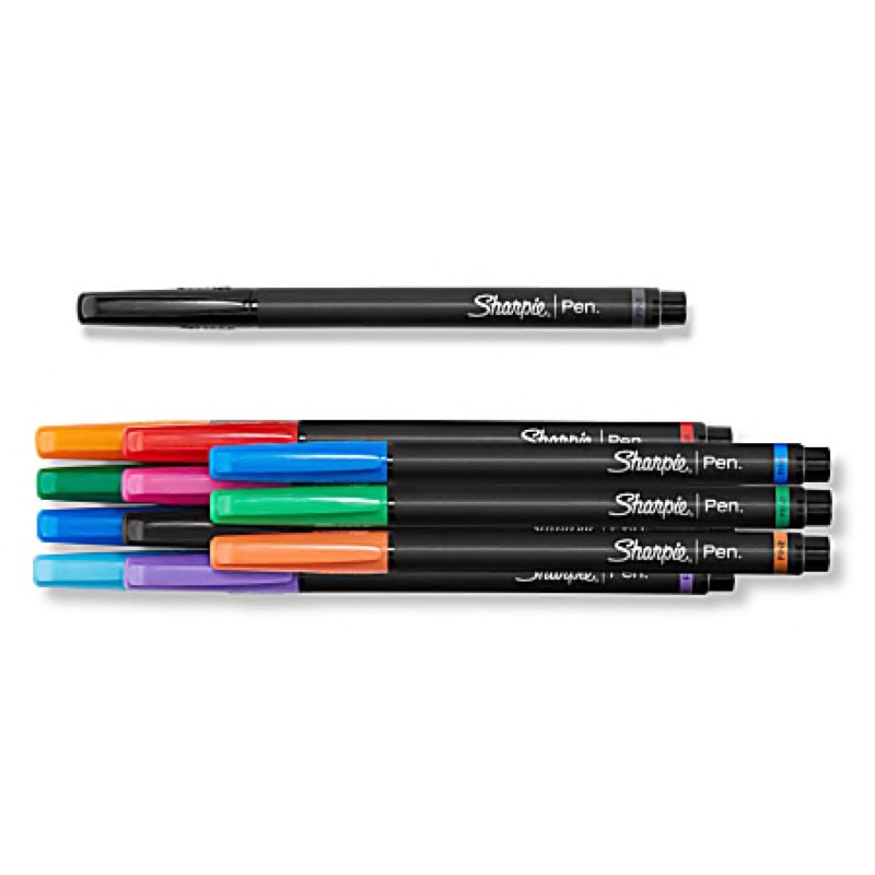 思勃銳肯-台灣塗鴉-美國Sharpie pen stylo針筆套裝-12色(0.8mm)｜油性筆記號筆簽字筆奇異筆 | 蝦皮購物
