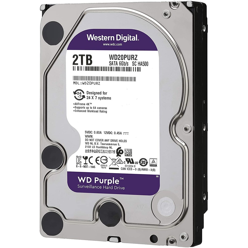 専用新品未開封 WD Purple WD20PURZ 2TB HDD ×2セット