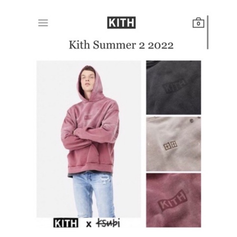 🇺🇸 Kith x Ksubi Jonez Otis 聯名水洗連帽長袖上衣寬鬆美系落肩款