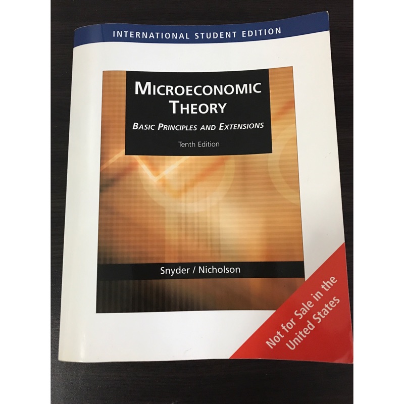 MICROECONOMIC THEORY (BASIC PRINCIPLES AND EXTENSIONS) | 蝦皮購物