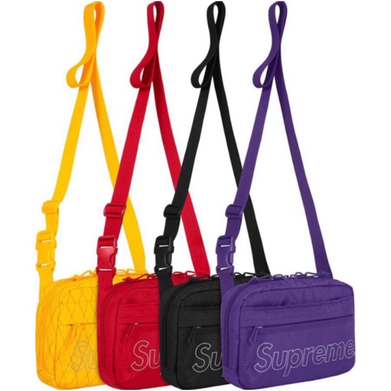 Supreme 2018 f/w Shoulder bag 45th 45代小包肩包黑紅紫| 蝦皮購物