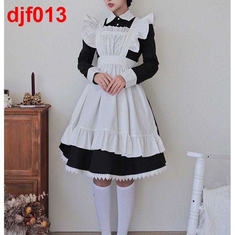 優選良品女僕裝 cosplay 女傭服 英國管家 蘿莉塔 性感 可愛 全套 長袖 黑白色 | 蝦皮購物