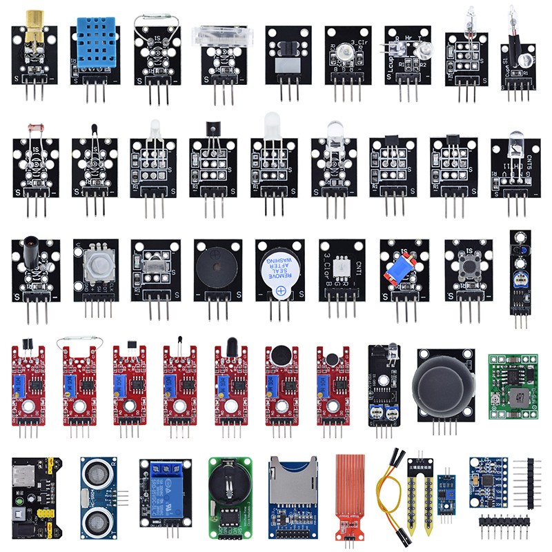 適用於 Arduino 45 種傳感器數字溫度濕度 RGB LED 土壤蜂鳴器聲音超聲波傳感器模塊 UNO R3 MEG | 蝦皮購物