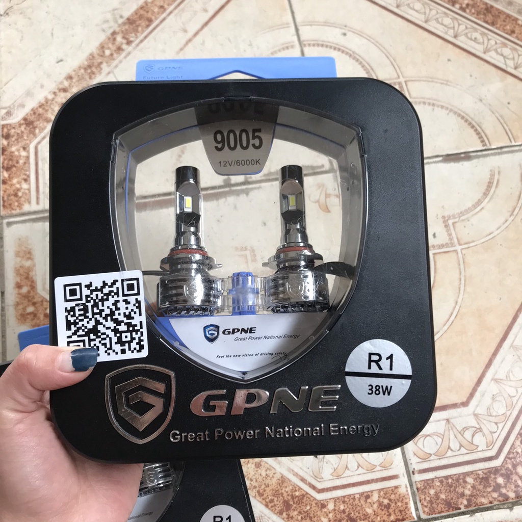 一套 02 個超亮 GPNE R1 汽車 led 燈泡, 帶有 9005 / HB3 腳 canbus- 真正的 BH | 蝦皮購物