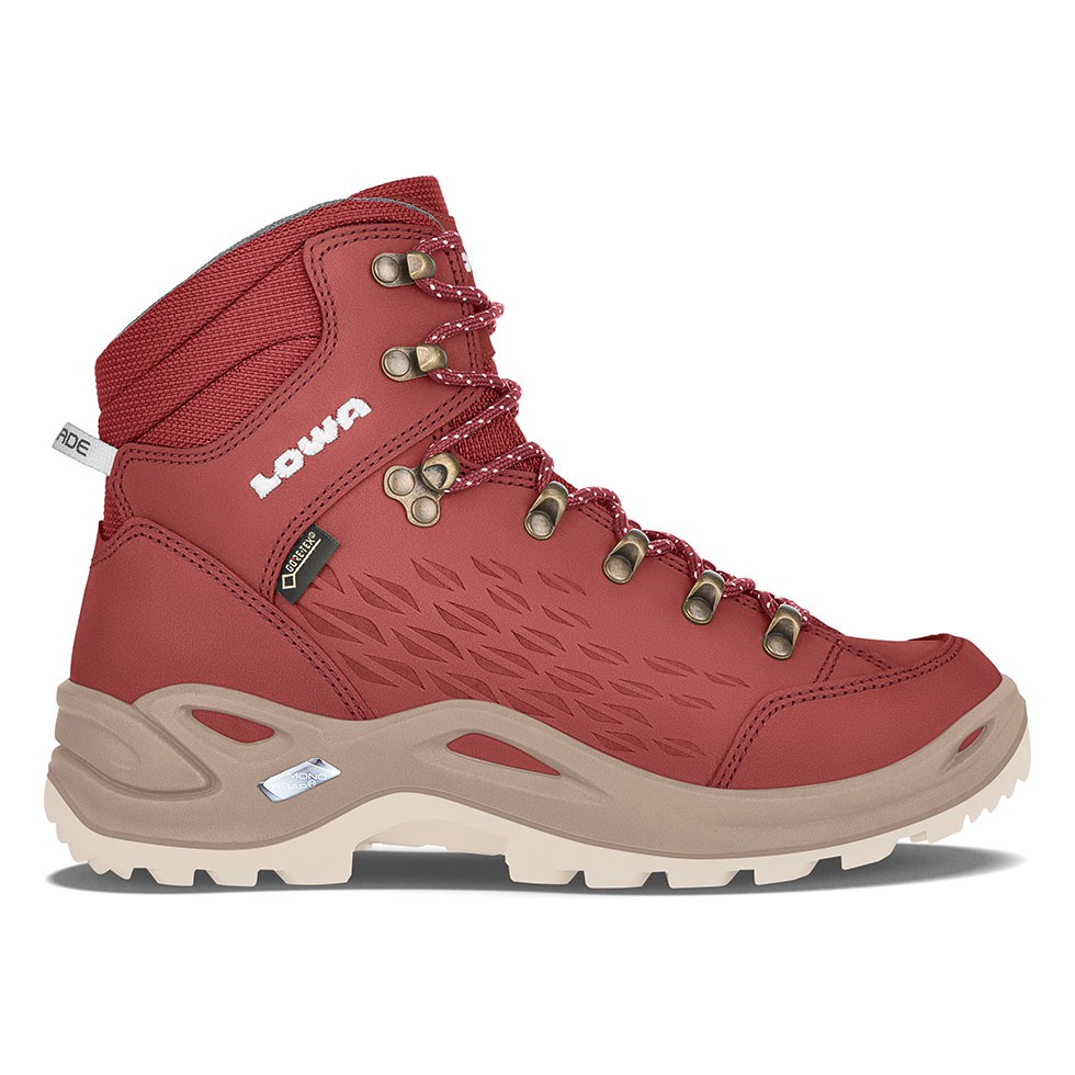 LOWA Renegade GTX 女中筒多功能健行鞋防水登山鞋辣椒紅LW320900-0331