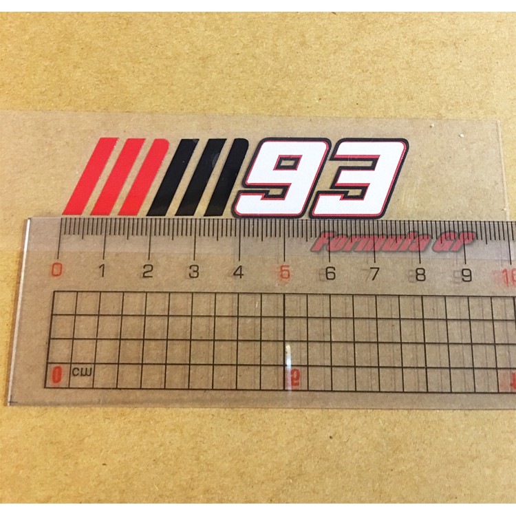 [FGP] MM93 風鏡 小貼紙 Marc Marquez 93 經典小款 反光 防水 個性 高質感 車貼貼紙 | 蝦皮購物