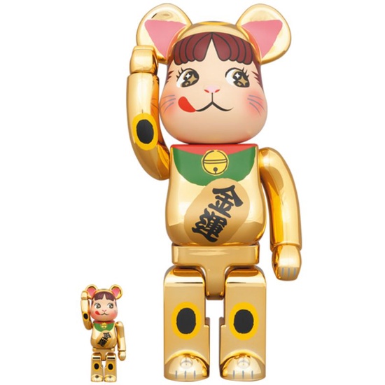 BE@RBRICK 招き猫 ポコちゃん 黒 400％ 正規品 新品未開封品-