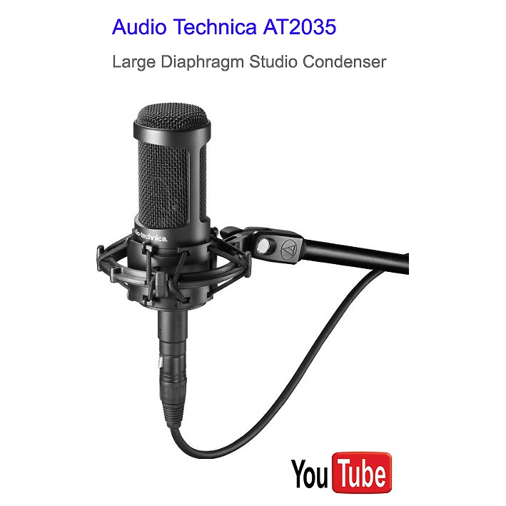 【原廠正品】鐵三角 Audio-Technica AT2035 電容式麥克風 網路天空 | 蝦皮購物