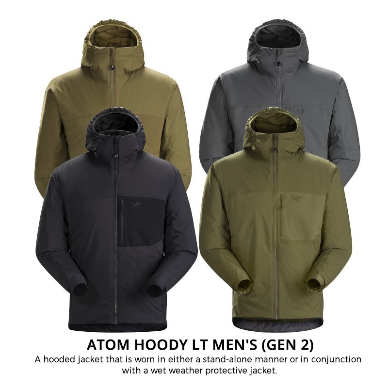 Arc'teryx LEAF Atom Hoody LT (Gen 2) 軍鳥化纖連帽/立領保暖外套-男