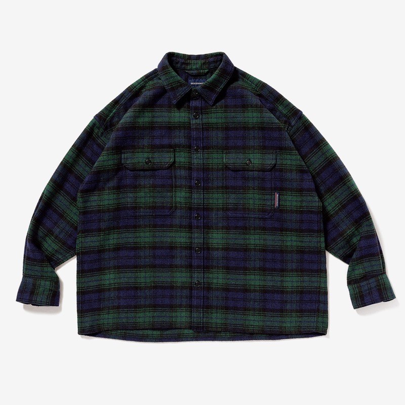 DESCENDANT DCDT 20AW VANING CHECK LS SHIRT 格紋襯衫