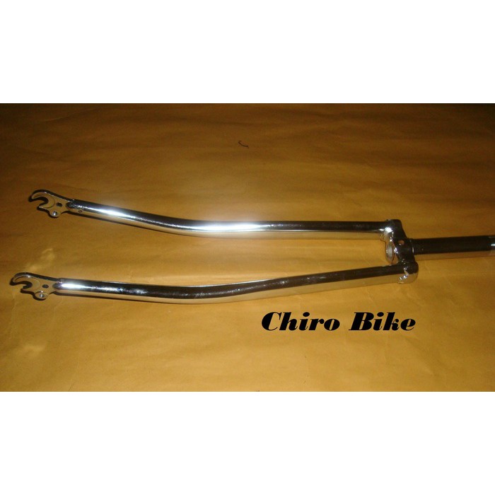 27 復古經典賽車前叉 fixie 前叉 700c 標準銀鐵螺紋 | 蝦皮購物