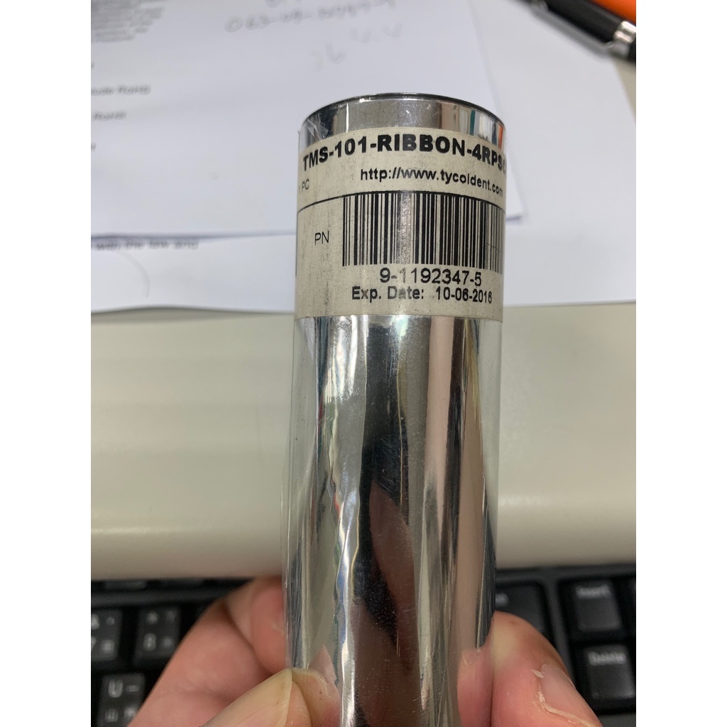 TYCO 泰科色帶碳帶TMS-101-RIBBON-4RPSCEEKN長74M寬110MM軸直徑0.5英吋-過期良品 | 蝦皮購物