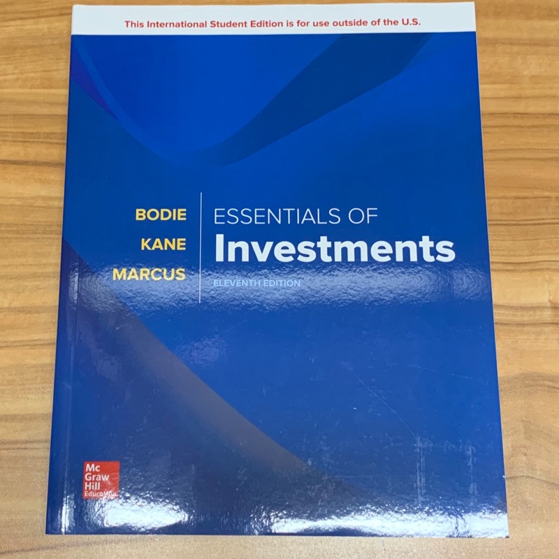 Essentials of Investments 投資學Bodie Kane Marcus 11e | 蝦皮購物