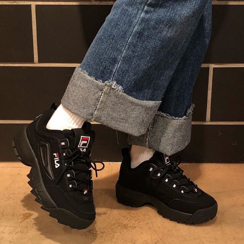 FILA Korea DISRUPTOR 2 Triple Black KoreaSha