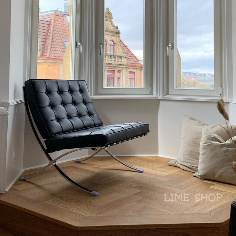 『LIME』Barcelona Chair 巴塞隆納椅 設計師休閒椅 靠背椅 躺椅 單人沙發 雙人沙發 懶人沙發 沙發椅 蝦皮購物