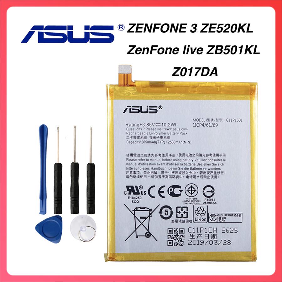 Batterie pour téléphone portable, C11P1601 C11P1424 C11P1324 C11P1428 C11P1611, pour ASUS ZenFone 2 3 3S Laser Max Deluxe ZenFone3 traité 520KL  509