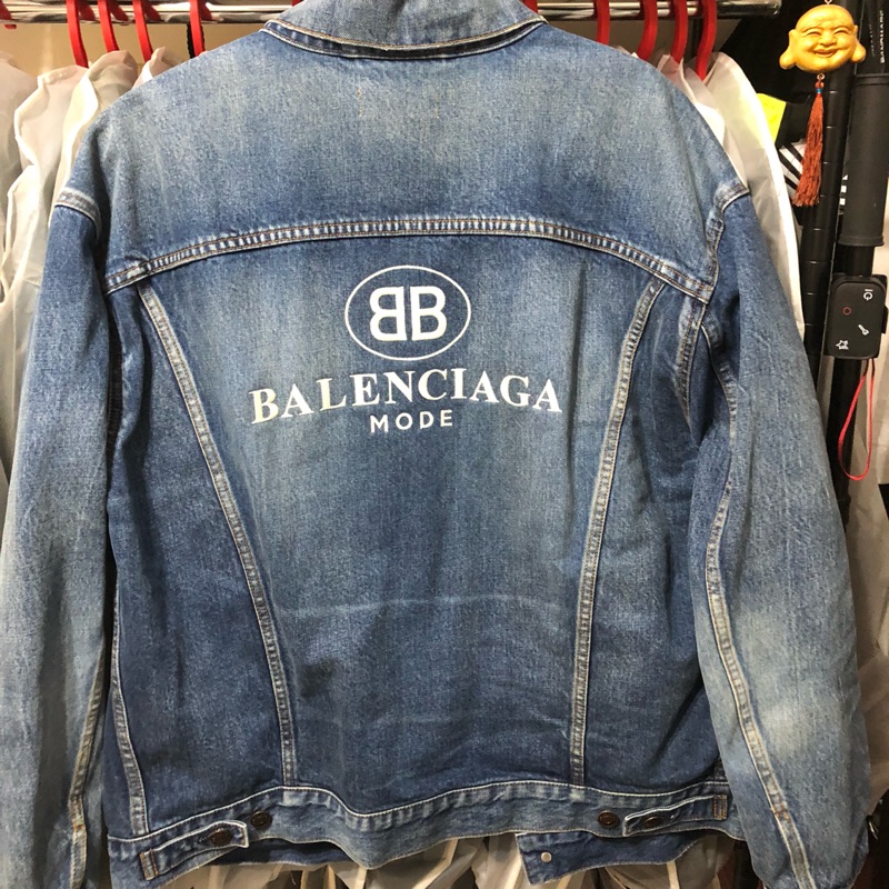 二手美品balenciaga 牛仔夾克外套| 蝦皮購物