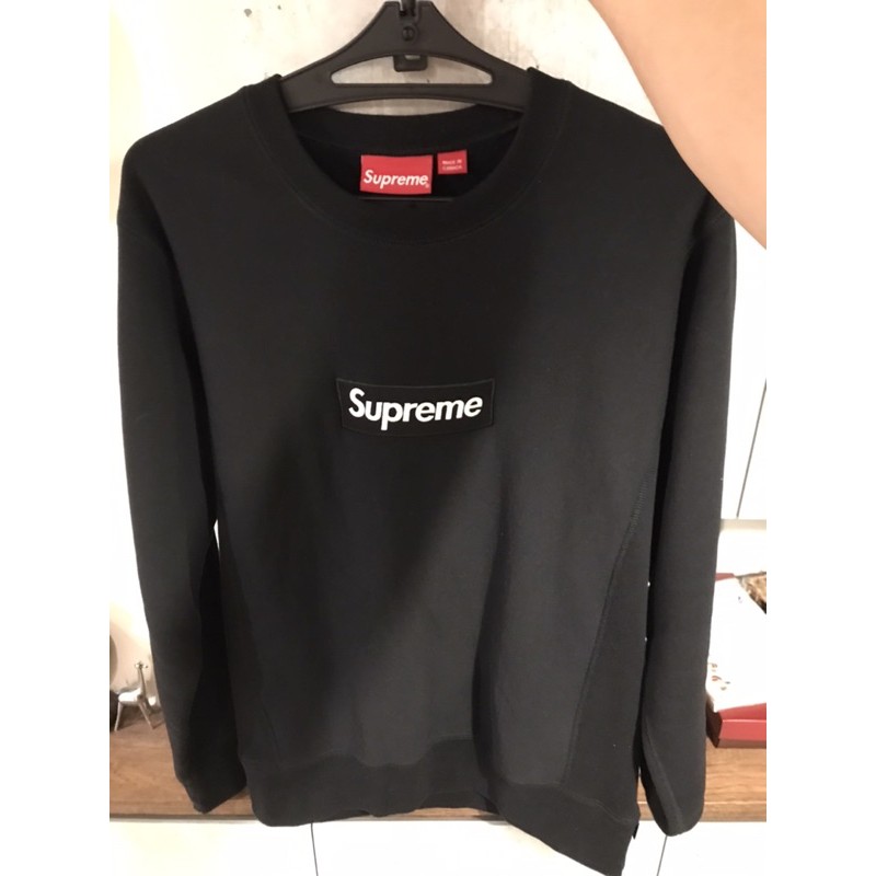 supreme box logo crewneck 大學T 長袖經典衛衣價錢好談| 蝦皮購物