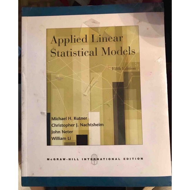 Applied Linear Statistical Models, Fifth Edition | 蝦皮購物