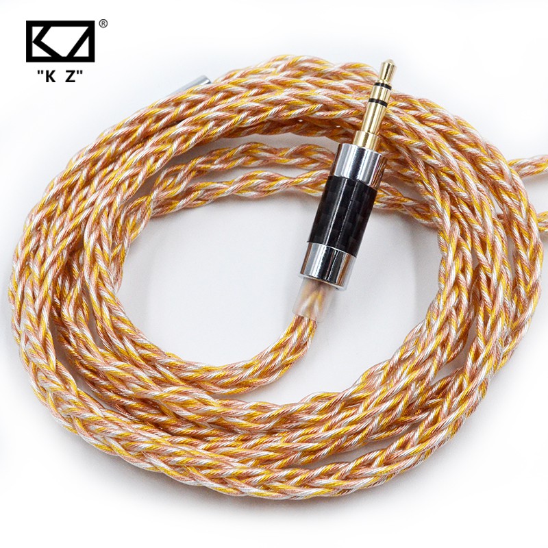 KZ金银铜混编784芯耳机升级线2PIN标准镀金插针适用ZSN/ZS10//ZSX