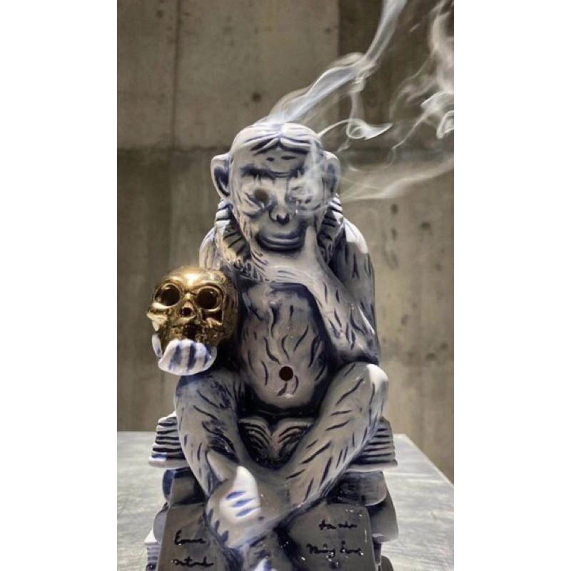 20AW NEIGHBORHOOD BOOZE / CE-INCENSE CHAMBER 金骷髏猿猴燻香座 現貨在店