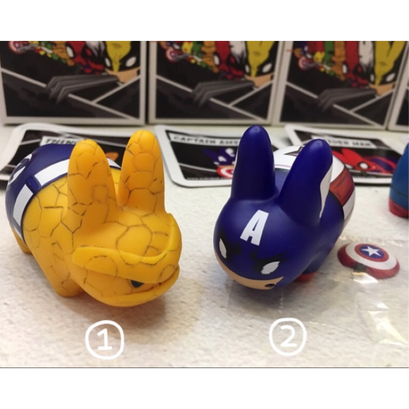 MARVEL LABBIT SERIES 抽菸兔 漫威 美國隊長 蜘蛛人 鋼鐵人 石頭人 銀影俠 | 蝦皮購物